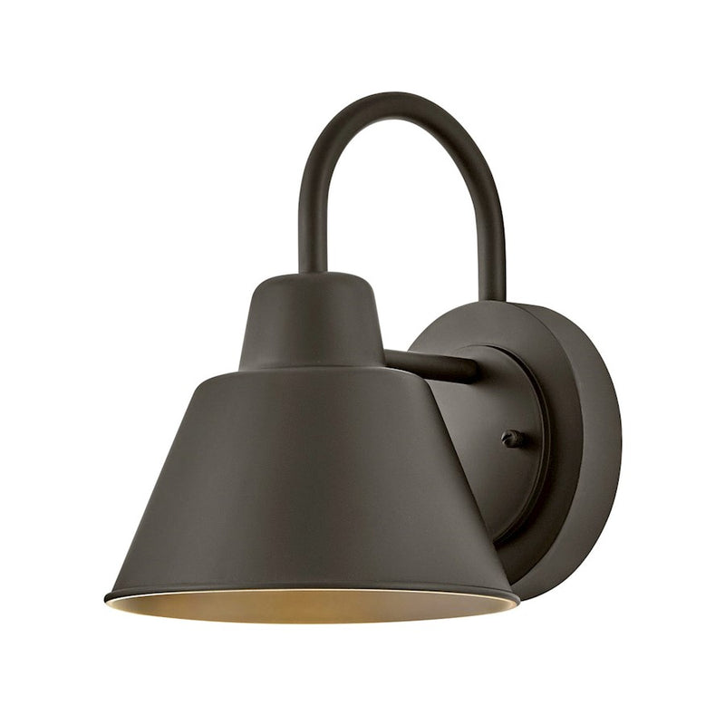 Lark Wes 1 Light Small Gooseneck Barn Light, Oil Rubbed Bronze