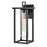 Lark Mateo 1 Light Outdoor Medium Wall Mount, Black/Clear - 81424BK