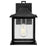 Lark Nolan 1 Light Outdoor Small Wall Mount Lantern, Black/Clear