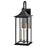 Lark Nolan 2 Light Outdoor Medium Wall Mount Lantern, Black/Clear - 81594BK