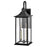 Lark Nolan 2 Light Outdoor Medium Wall Mount Lantern, Black/Clear