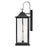 Lark Nolan 2 Light Outdoor Medium Wall Mount Lantern, Black/Clear