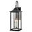 Lark Nolan 3 Light Outdoor Large Wall Mount Lantern, Black/Clear - 81595BK