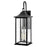 Lark Nolan 3 Light Outdoor Large Wall Mount Lantern, Black/Clear