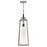 Lark Hugh 1 Light Outdoor Large Hanging Lantern, Aluminum/Clear