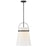 Lark Tori 1 Light 14" Pendant, Black/Cased Opal - 83054BK
