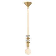 Hinkley Lark Prim 1-Light Pendant | Modern Lacquered Brass Steel and Smoke Glass | Kitchen Island & Dining Room | 5 x 5 x 12 in | Model 83067LCB