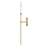 Lark Hux 1 Light Large Sconce, Lacquered Brass