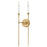 Lark Hux 2 Light Medium Sconce, Lacquered Brass