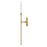 Lark Hux 2 Light Medium Sconce, Lacquered Brass