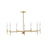 Lark Hux 7 Light Large Single Tier Chandelier, Lacquered Brass - 83077LCB