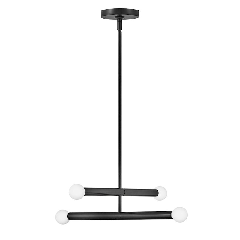 Lark Millie 16in 4-Light Convertible Pendant | Mid-Century Modern Lacquered Brass Steel | Kitchen Island & Dining Room | 16 x 16 x 6 in | Model 83194LCB