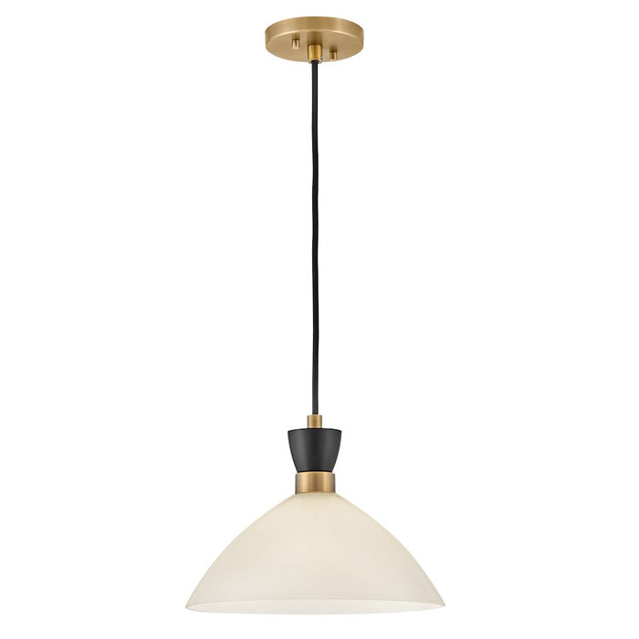 Lark Simon 1 Light Small Convertible Pendant, Black/Cased Opal