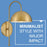 Lark Lou 1 Light Medium Sconce, Lacquered Brass