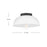 Lark Stu 1 Light Small Flush Mount, Black/Cased Opal