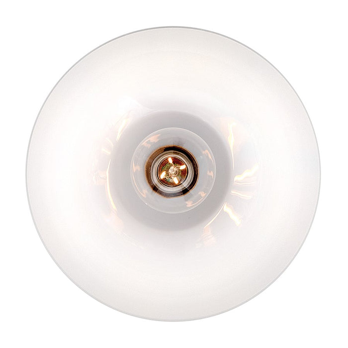 Lark Stu 1 Light Small Flush Mount, Lacquered Brass/Cased Opal