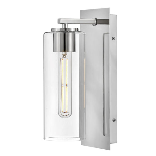 Lark Lane 1 Light Medium Sconce, Polished Nickel/Clear - 83370PN