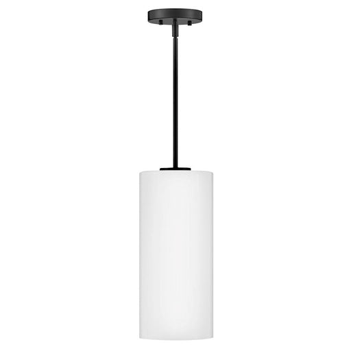 Lark Lane 1 Light Extra Small Pendant, Black/Cased Opal - 83377BK-CO