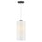 Lark Lane 1 Light Extra Small Pendant, Black/Cased Opal