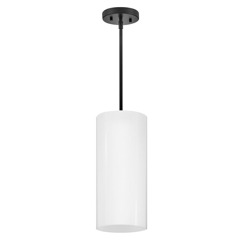 Lark Lane 1 Light Extra Small Pendant, Black/Cased Opal