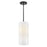 Lark Lane 1 Light Extra Small Pendant, Black/Cased Opal