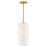 Lark Lane 1 Light Extra Small Pendant, Lacquered Brass/Cased Opal