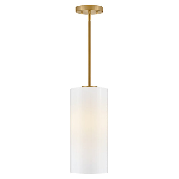 Lark Lane 1 Light Extra Small Pendant, Lacquered Brass/Cased Opal