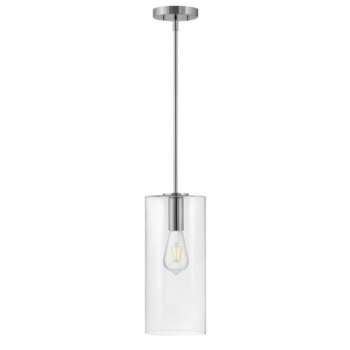 Lark Lane 1 Light Extra Small Pendant, Polished Nickel/Cased Opal