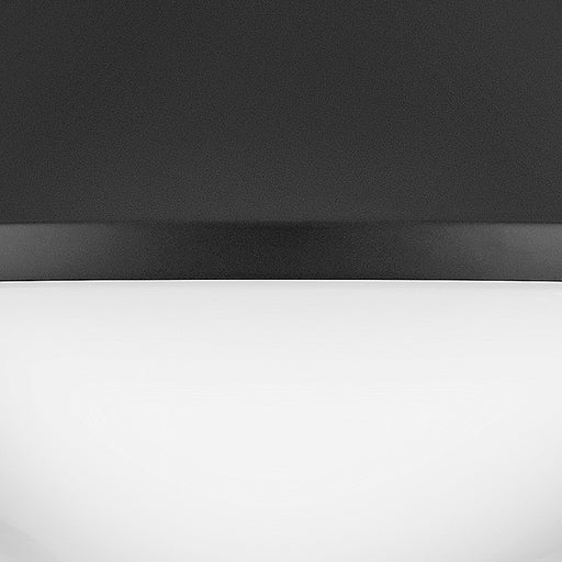 Lark Haddie 1 Light Small Flush Mount, Black/Cased Opal