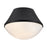 Lark Haddie 1 Light Small Flush Mount, Black/Cased Opal