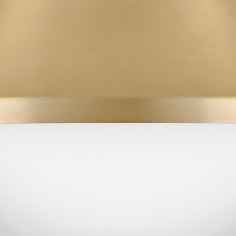Lark Haddie 1 Light Small Flush Mount, Lacquered Brass/Cased Opal