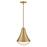 Lark Haddie 1 Light Small Pendant, Lacquered Brass/Cased Opal