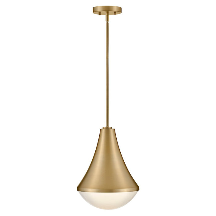 Lark Haddie 1 Light Small Pendant, Lacquered Brass/Cased Opal