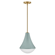 Lark Haddie 1 Light Small Pendant, Seafoam/Cased Opal - 83417SF