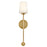 Lark Kline 1 Light Large Tall Sconce, Lacquered Brass/Etched Opal
