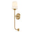 Lark Kline 1 Light Large Tall Sconce, Lacquered Brass/Etched Opal