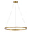 Lark Kenna LED Medium Single Tier Chandelier, Brass/Acrylic Lens