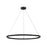 Lark Kenna LED Large Single Tier Chandelier, Black/Acrylic Lens - 83465BK