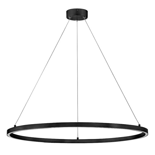 Lark Kenna LED Large Single Tier Chandelier, Black/Acrylic Lens
