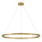 Lark Kenna LED Large Single Tier Chandelier, Brass/Acrylic Lens