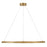 Lark Kenna LED Large Single Tier Chandelier, Brass/Acrylic Lens