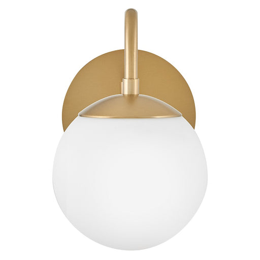 Lark Dottie 1 Light Small Sconce, Lacquered Brass/Etched Opal