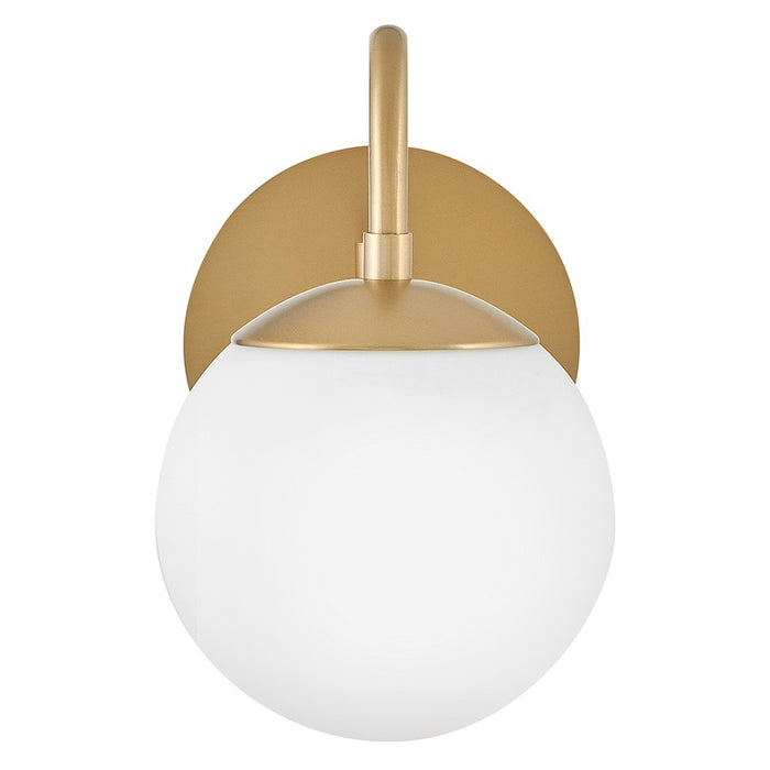 Lark Dottie 1 Light Small Sconce, Lacquered Brass/Etched Opal