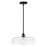 Lark Maisie 1 Light Medium Pendant, Black/Clear - 83497BK