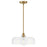 Lark Maisie 1 Light Medium Pendant, Lacquered Brass/Clear - 83497LCB