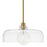 Lark Maisie 1 Light Medium Pendant, Lacquered Brass/Clear