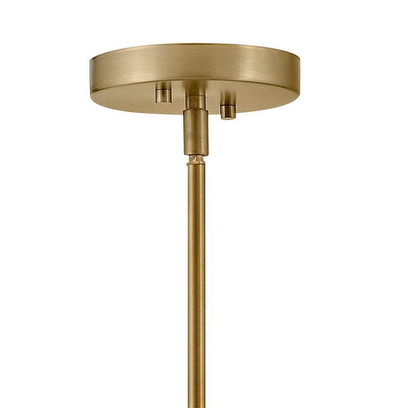 Lark Maisie 15in 1-Light Pendant | Classic Lacquered Brass Steel and Clear Glass | Kitchen Island & Dining Room | 15 x 15 x 6.75 in | Model 83497LCB