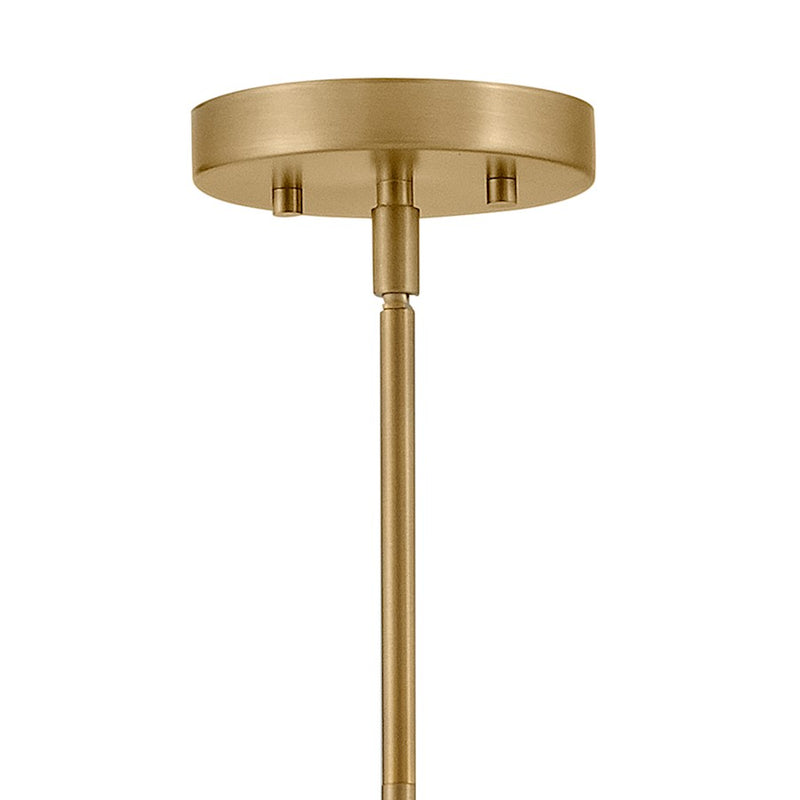 Lark Maisie 15in 1-Light Medium Pendant | Classic Lacquered Brass Steel and Cased Opal Glass | Kitchen Island & Dining Room | 15 x 15 | Model 83497LCB-CO