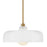 Lark Maisie 1 Light Medium Pendant, Lacquered Brass/Cased Opal