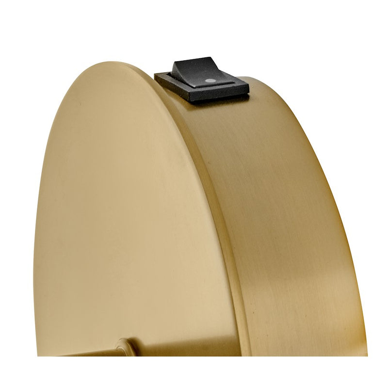 Lark Izzy 1-Light Wall Sconce | Mid-Century Modern Lacquered Brass Steel and Cased Opal Glass | Bedroom & Hallway Accent Light | 8 x 6 x | Model 83500LCB